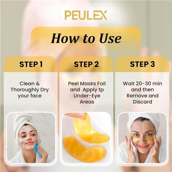 (20 Pairs) - Under Eye Mask for Face Collagen Skin Care Products - Picture 3 of 8